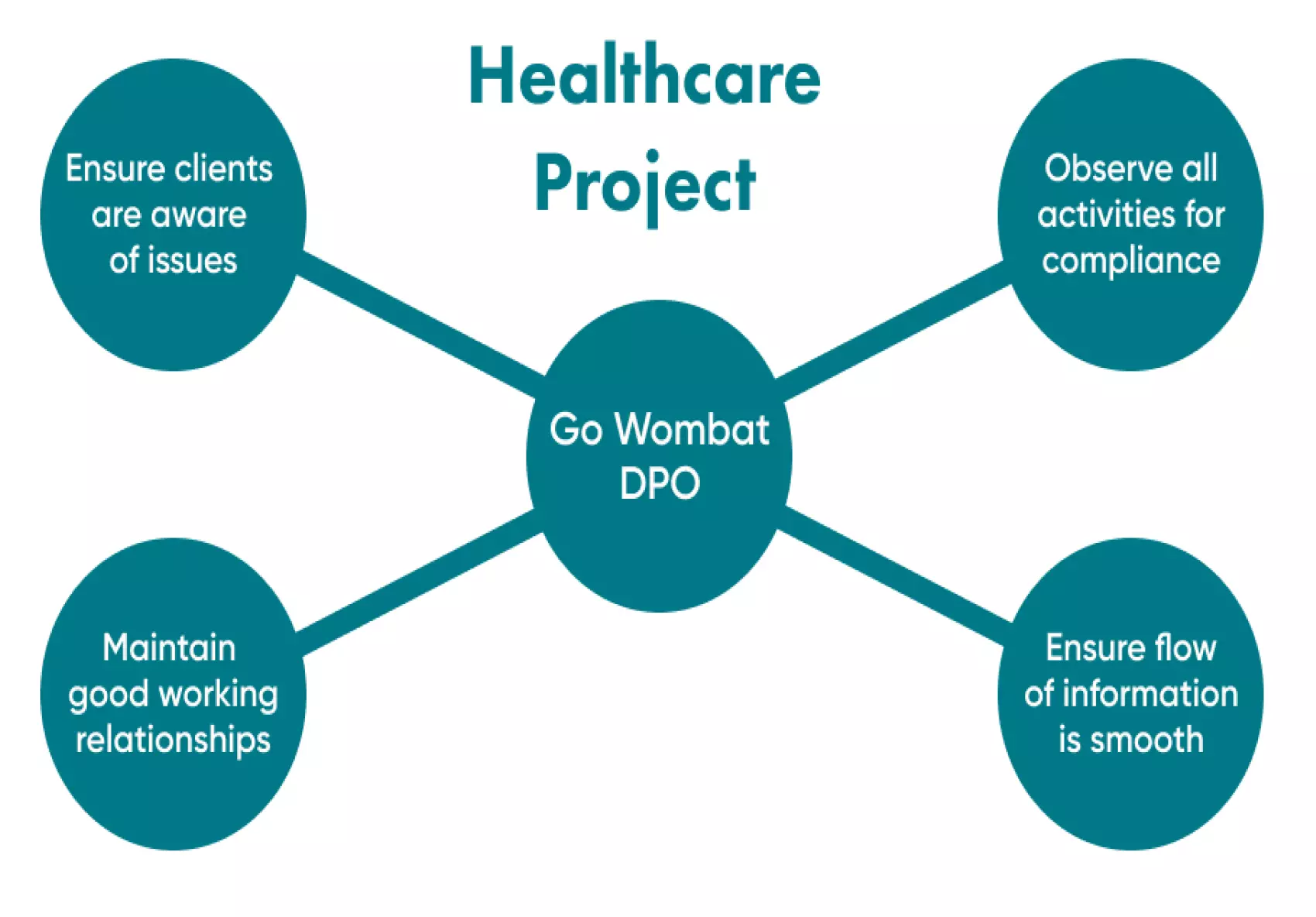 This diagram shows the responsibilities of a company DPO.